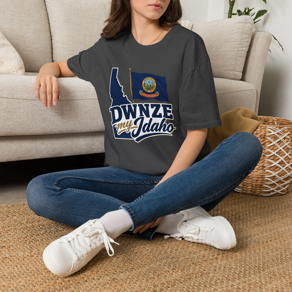 Idaho State Flag T-Shirt — "DWNZE My Idaho" Graphic Tee