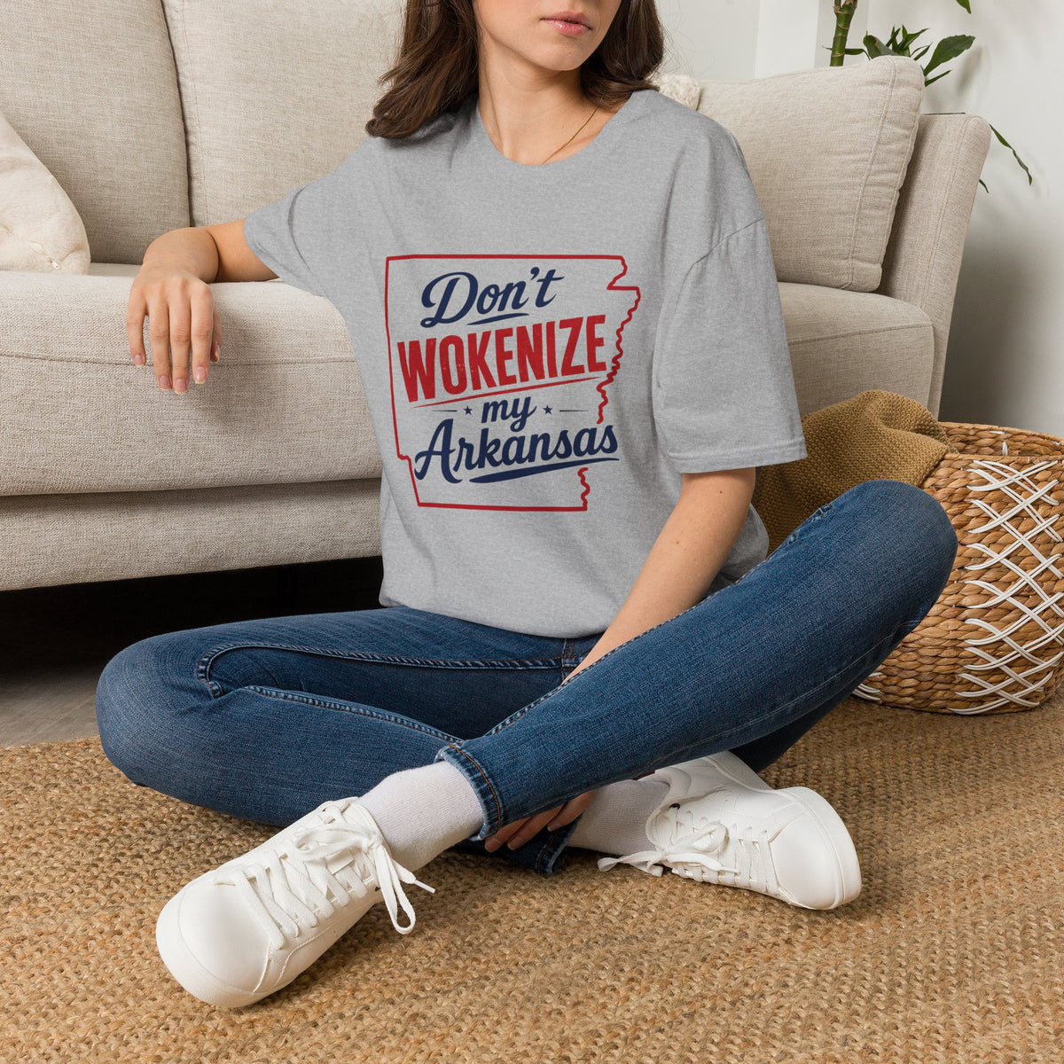 Don't Wokenize My Arkansas T-Shirt — Patriotic State Pride Tee