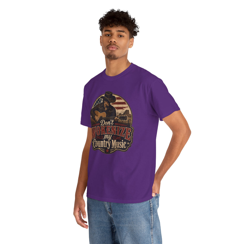 Country Music Tee - "Don't Wokenize My Country Music" Graphic T-Shirt