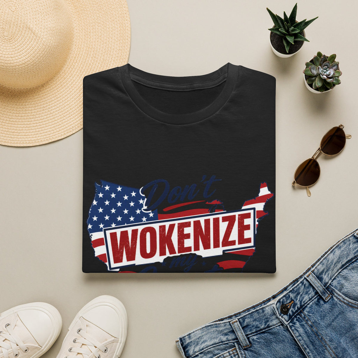 Don't Wokenize My Country T-Shirt – Patriotic USA Graphic Tee