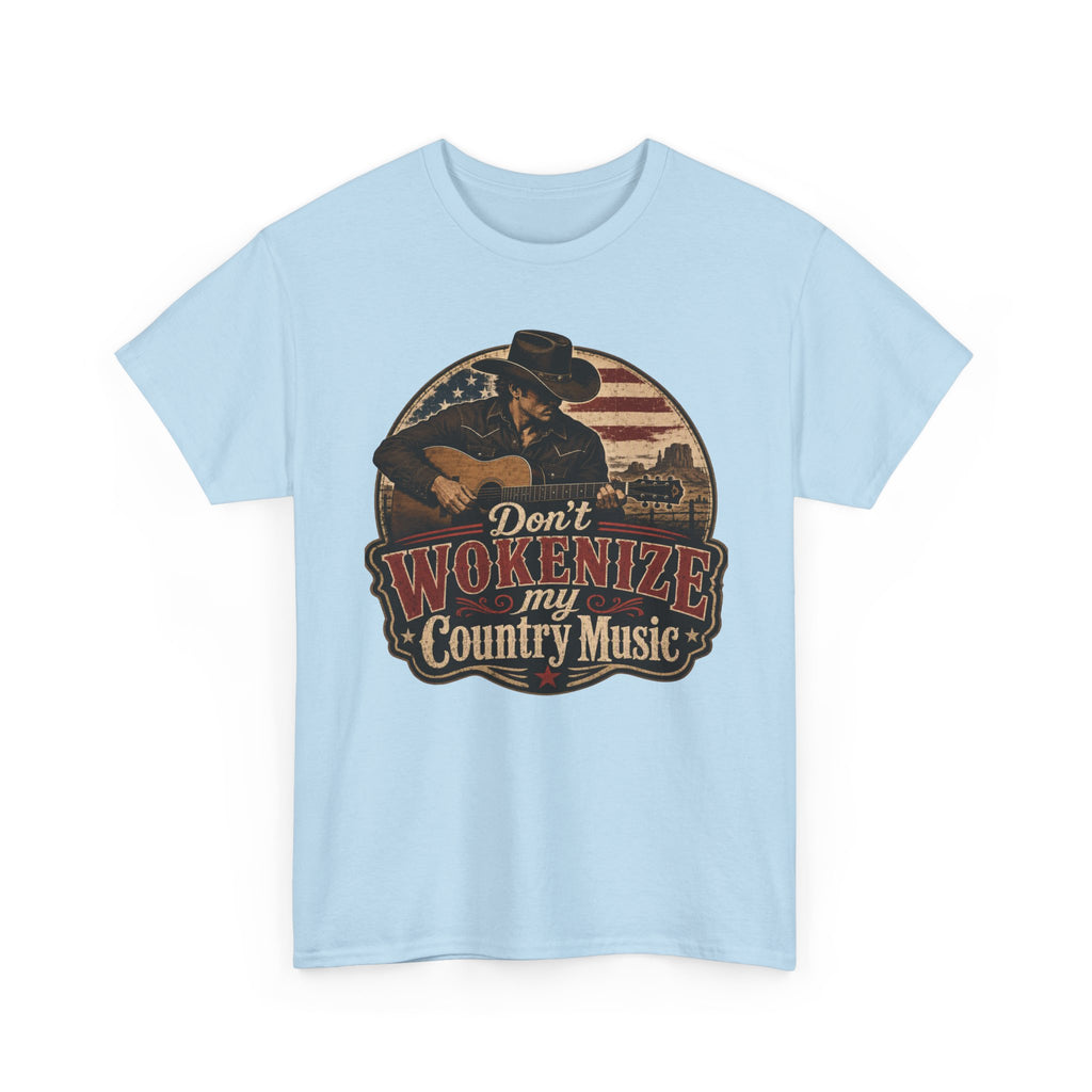 Country Music Tee - "Don't Wokenize My Country Music" Graphic T-Shirt