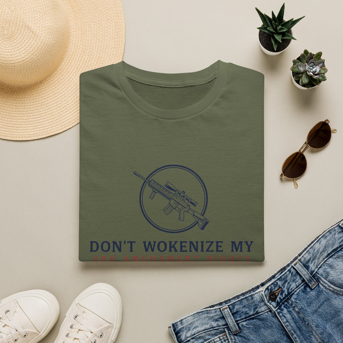Don't Wokenize My AR-Style Rifle T-Shirt — Anti-Woke Gun Rights Tee