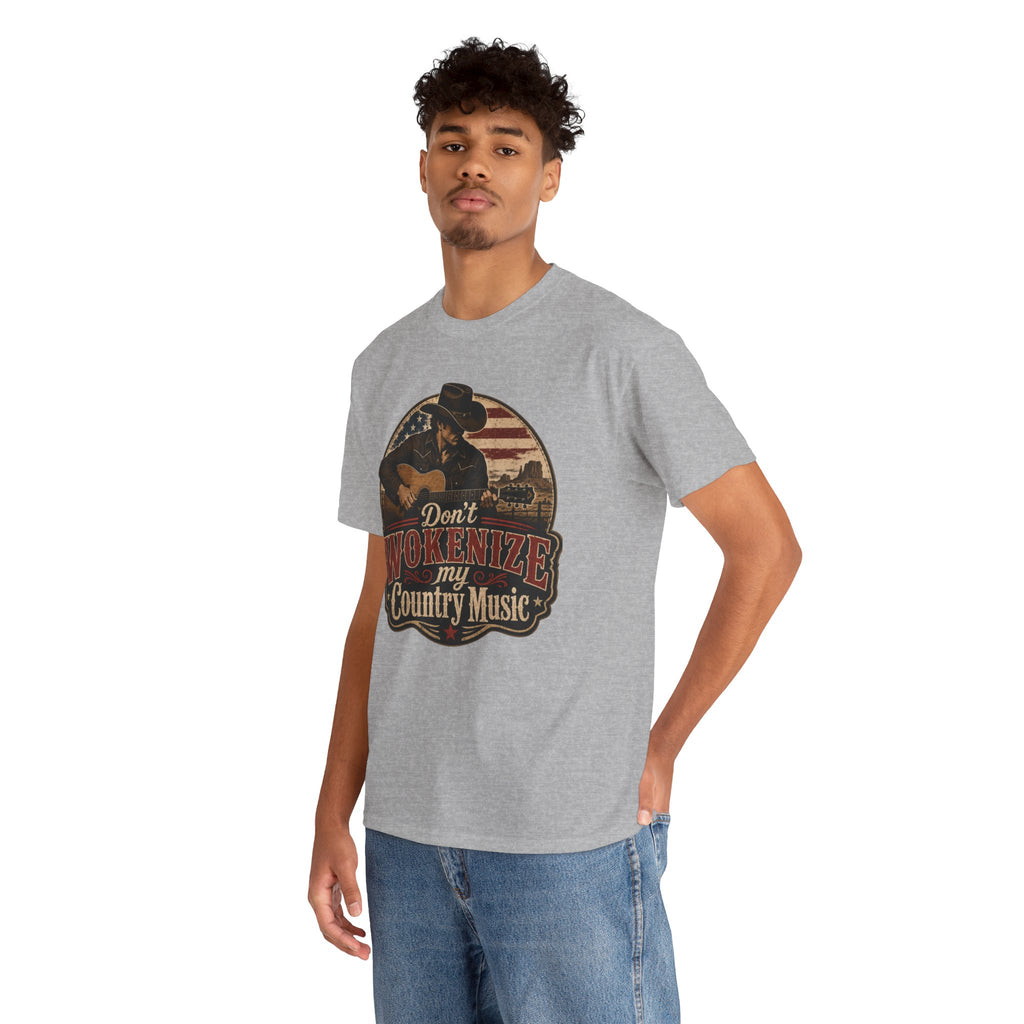 Country Music Tee - "Don't Wokenize My Country Music" Graphic T-Shirt