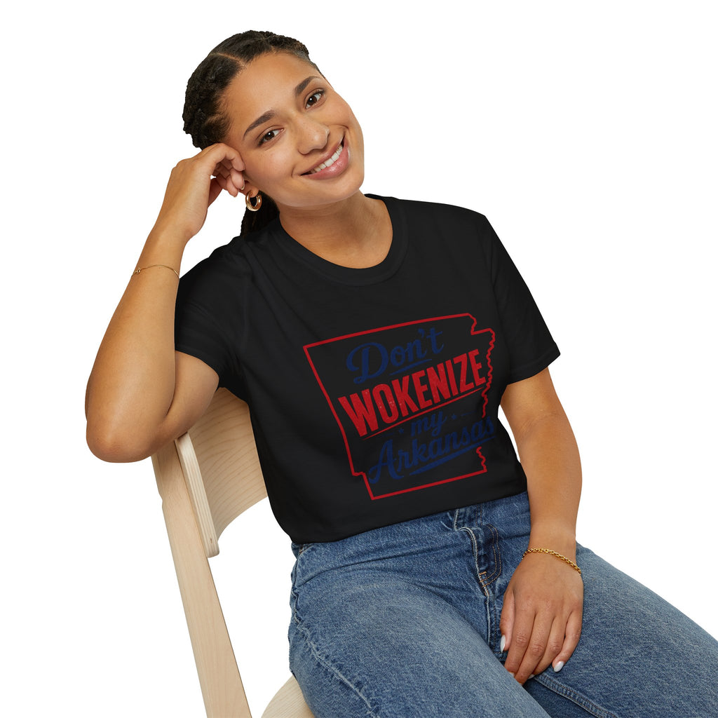 Don't Wokenize My Arkansas T-Shirt — Patriotic State Pride Tee