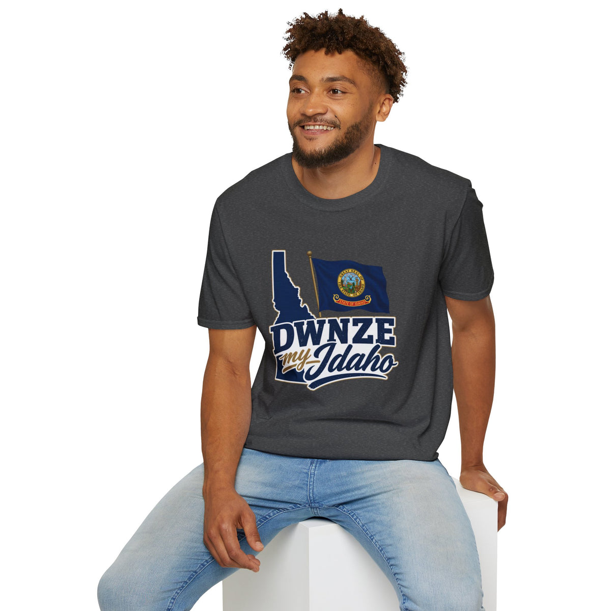Idaho State Flag T-Shirt — "DWNZE My Idaho" Graphic Tee